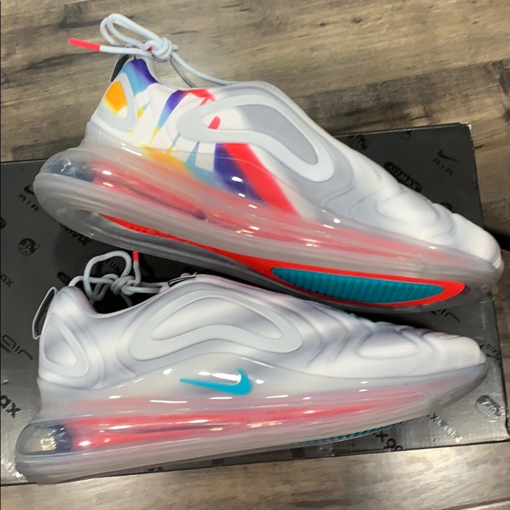 NIKE AIR MAX 720 Wolf Grey/Teal Nebula - Picture 7 of 16
